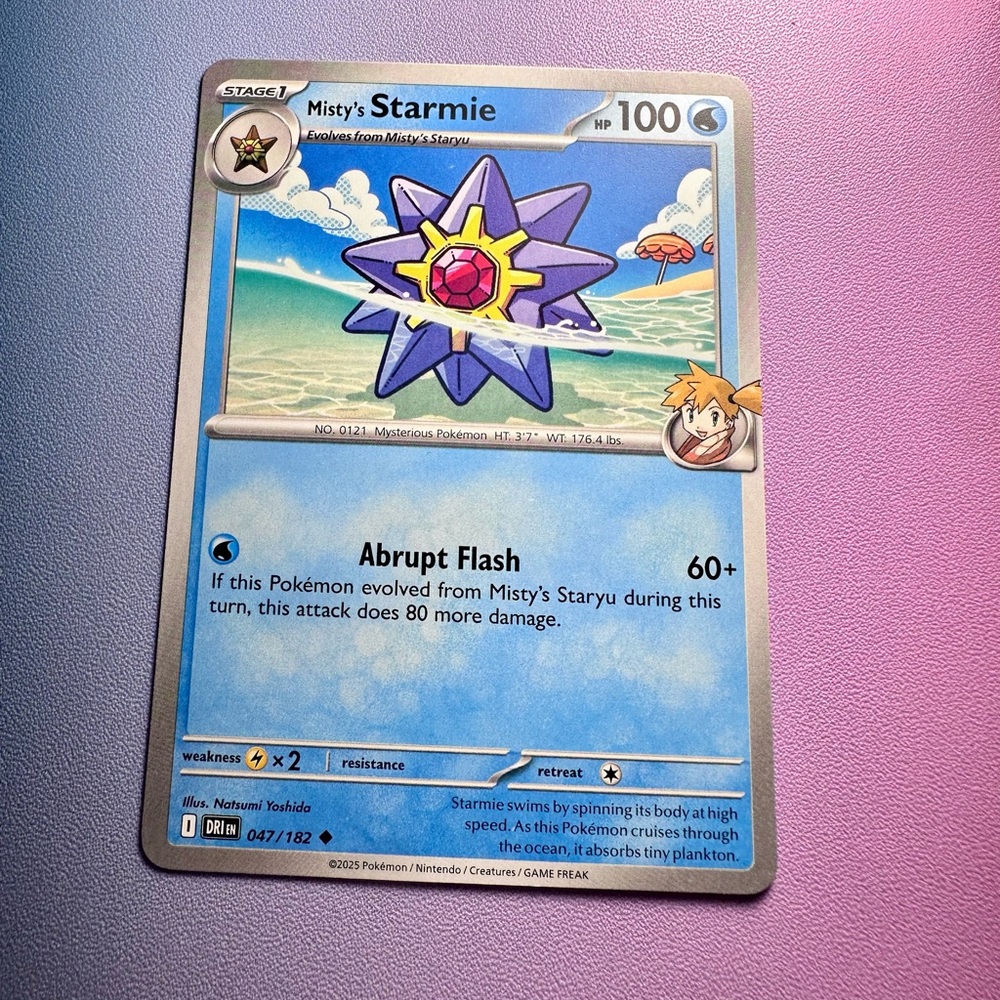 misty’s starmie - 047/182 (uncommon) — pokemon: destined rivals